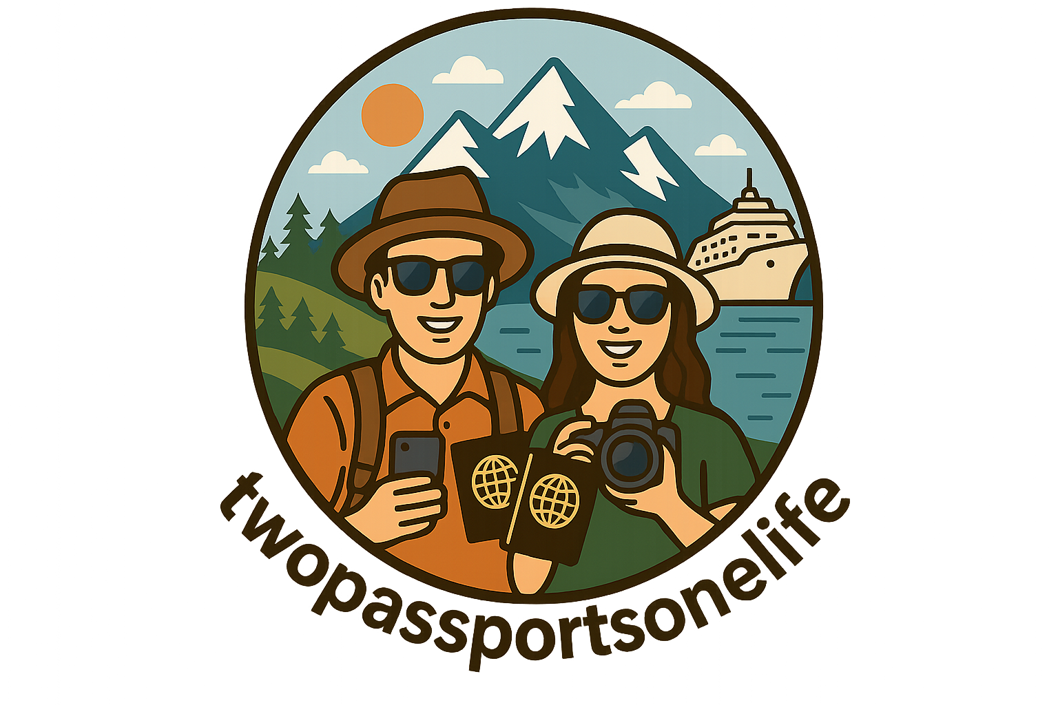 Two Passports One Life Logo